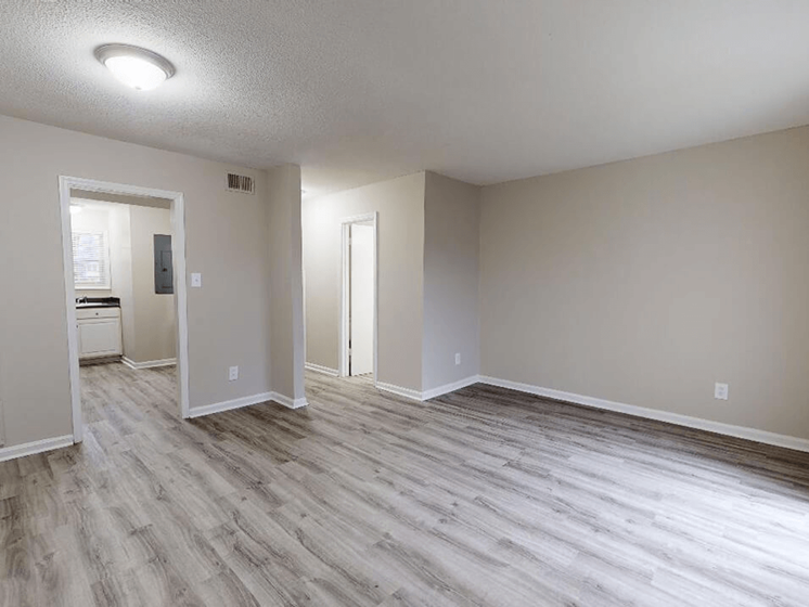 Updated flooring in apartment