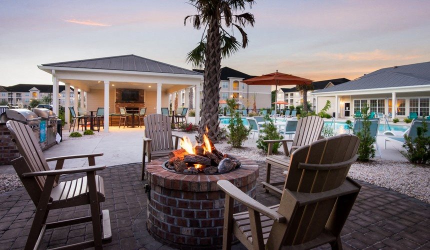 Poolside Fire Pit at Stephens Pointe, Wilmington, 28411