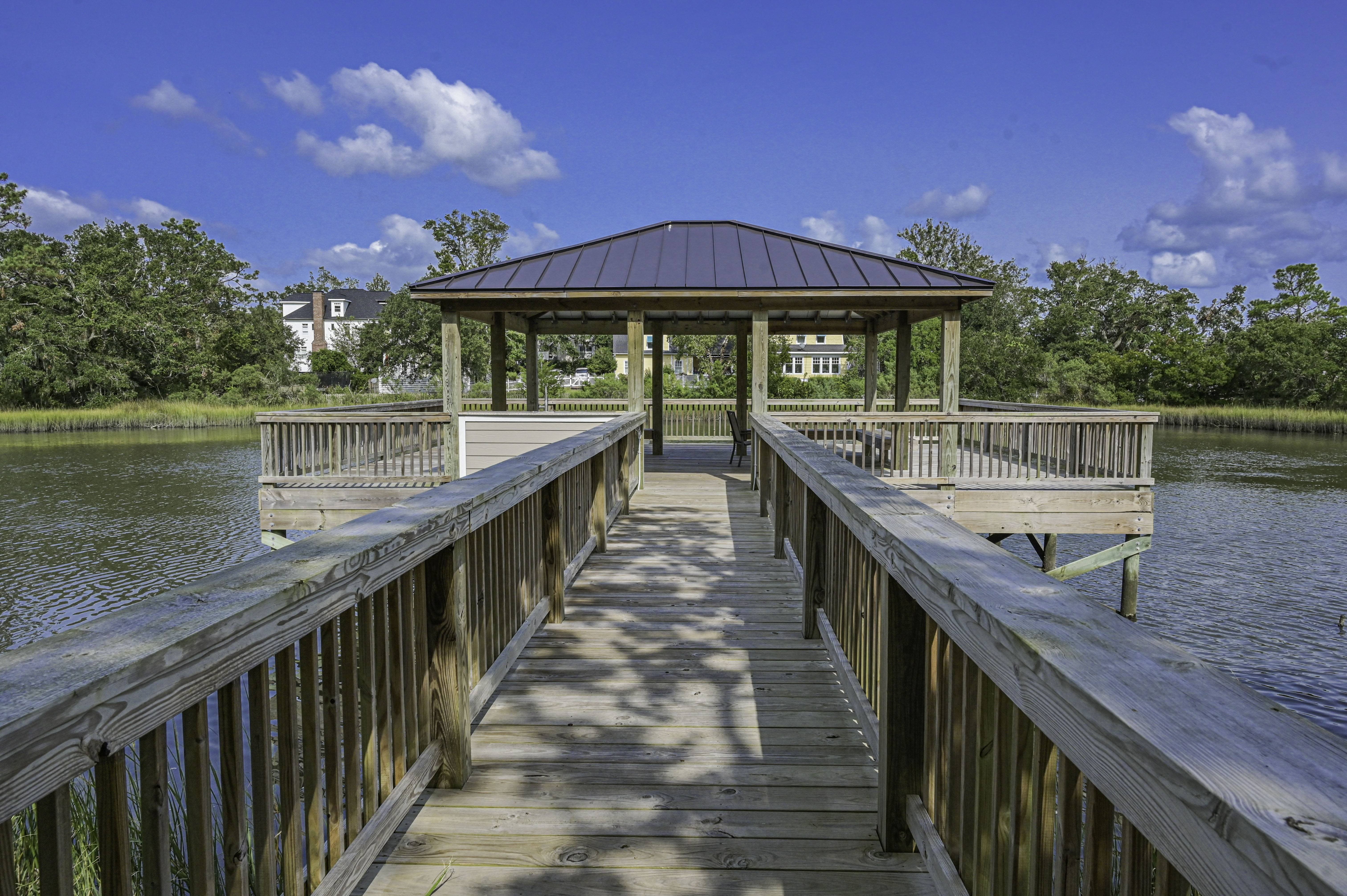 Private Covered Dock Access on Marsh at Grand View Luxury Apartments
