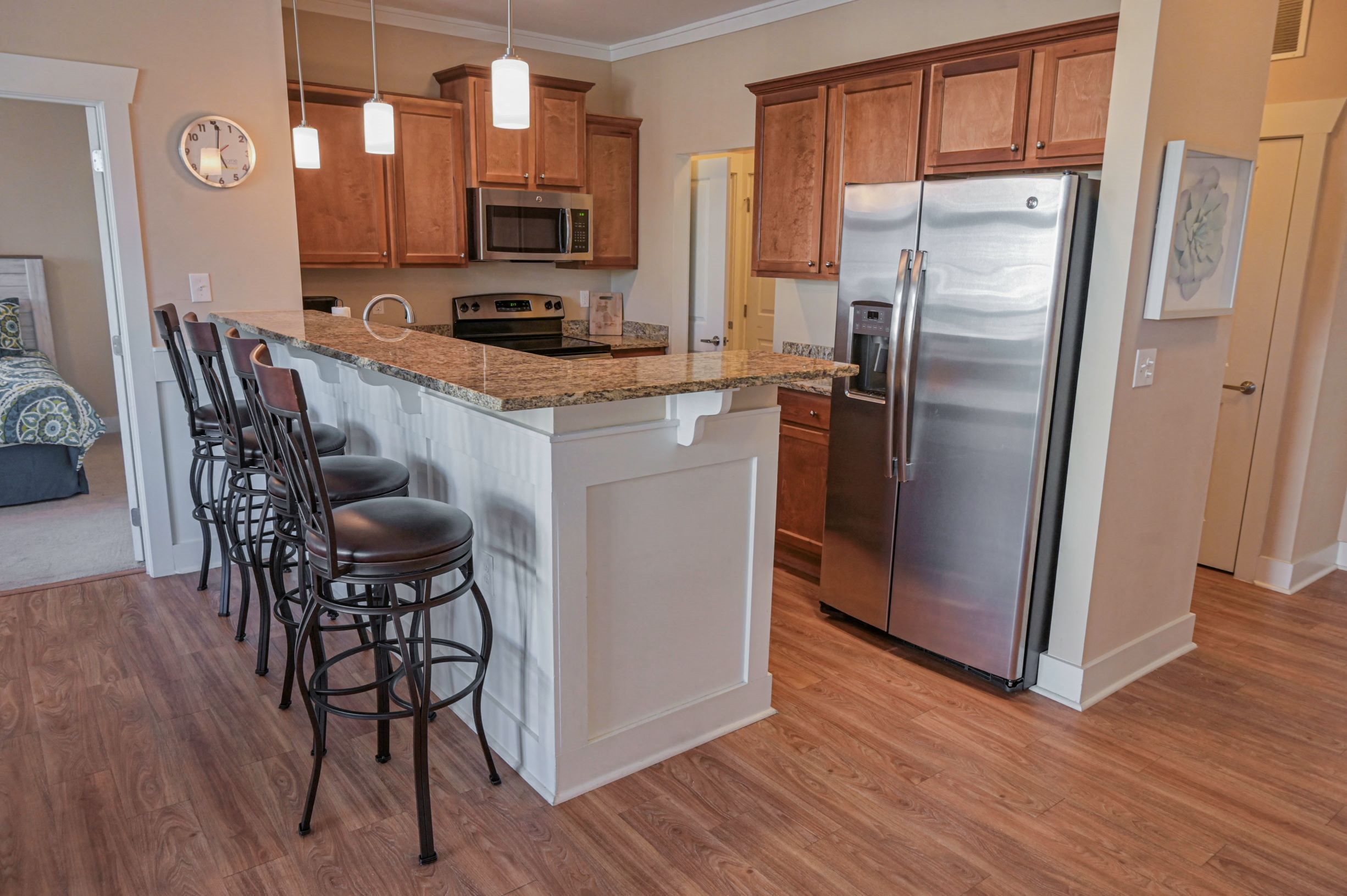 Kitchen at Grand View Luxury Apartments in Wilmington, NC