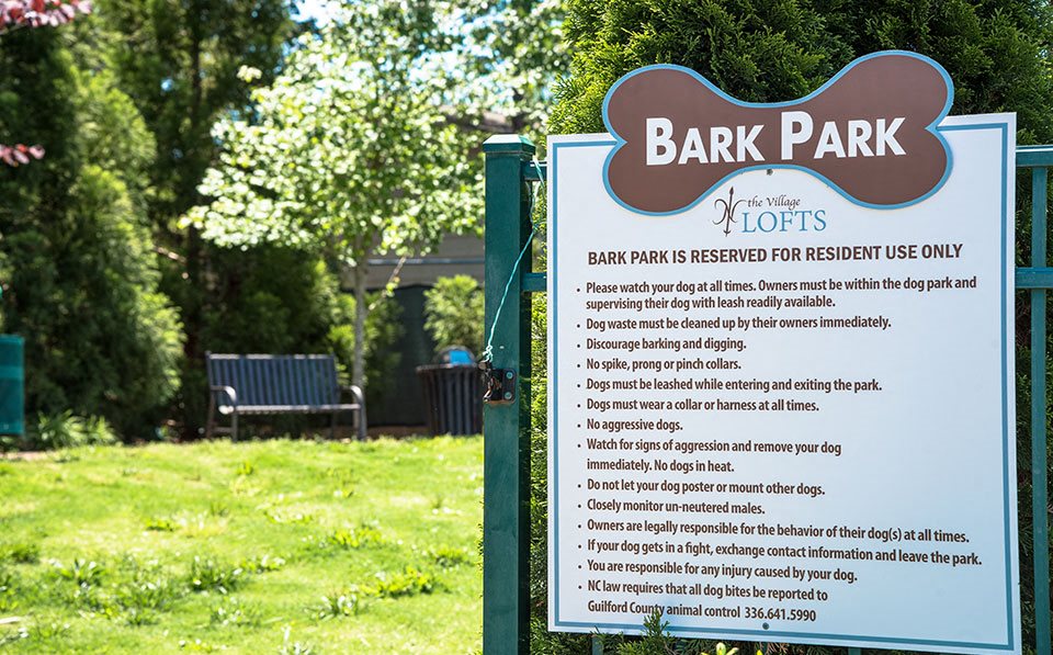 Pet Park at The Village Lofts, Greensboro, 27455