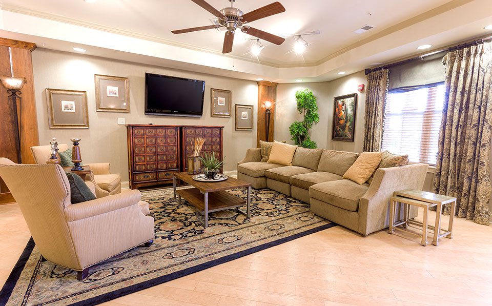 Living Room at The Village Lofts, Greensboro, 27455